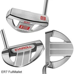 Evnroll Classic Series Mallet Silver Satin Finish Putters -GolfPro Sales Shop EVN0012c