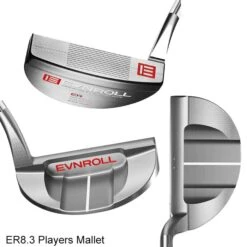 Evnroll Classic Series Mallet Silver Satin Finish Putters -GolfPro Sales Shop EVN0012d