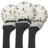 Jan Craig Black White Stripe Headcover Set