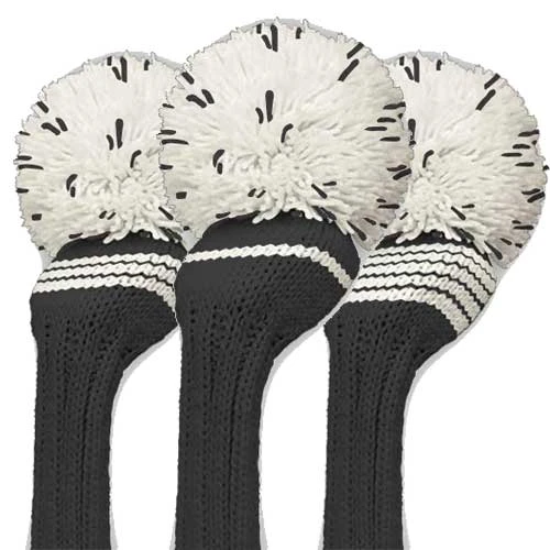 Jan Craig Black White Stripe Headcover Set 1 Jan Craig Black White Stripe Headcover Set