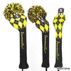 RocketTour Argyle Pom Pom Headcover -GolfPro Sales Shop ROC0008 8c